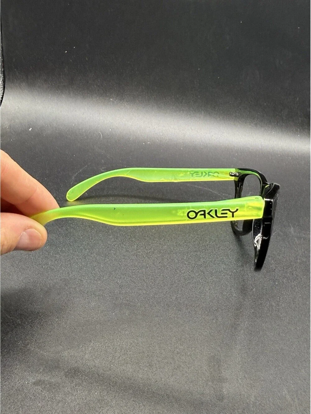 Oakley Frogskin Polished Black/Blacklight Green Frame